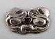 Danish Art Nouveau brooch in silver. 
Early 1900s.