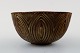 Royal Copenhagen stoneware bowl by Axel Salto in fluted style.
