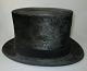 Top hat, 19th 
century, 
England. In 
moleskin. 
Inside lined 
with silk and 
light leather. 
Label ...