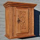 Renaissance cabinet in oak, around 1700. Denmark. With carvings. With lock and key. Remains of ...