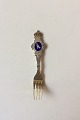 Anton Michelsen 
Commemorative 
Fork In Gilded 
Sterling 
Silver, 
Icelandic 
Falcon, 1907. 
Measures ...