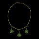 18k Gold 
Necklace with 
Jade.
Jade of very 
high quality.
Stamped with 
TC18.
L. 43,5 cm. / 
17,1 ...