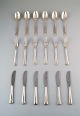 Cohr Old Danish silver cutlery for 6 p. A total of 18 p.
