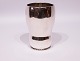 Heimbürger vase 
with pearl edge 
at the bottom 
and of 
hallmarked 
silver.
H - 14 cm and 
Dia - 8 cm.