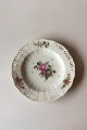 Royal Copenhagen Saxon Flower Dinner-/Fruit Plate Premium model with pierced 
border