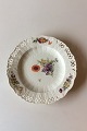 Royal Copenhagen Saxon Flower Dinner-/Fruit Plate Premium model with pierced 
border