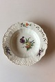 Royal Copenhagen Saxon Flower Deep Plate Premium model with pierced border