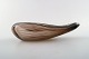 Nanny still 
bowl in 
filigree glass 
"Tohveli" for 
Riihimäen Lasi.
Measures: 14 
cm. x 8 cm. x 5 
...