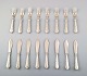 Complete Danish 
silver (.830) 
fish service 
for 8 p.
Stamped: CFH: 
Christian Fr. 
Heise. ...