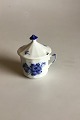 Royal Copenhagen Blue Flower Mustard Cup No 8570 with Lid No  8586