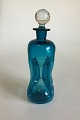Holmegaard / 
Kastrup 
Glassworks Kluk 
Kluk Decanter 
in Blue Glass 
with Clear 
Bottle Lid. 
26.5 cm ...