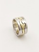 Nina Koppel for Georg Jensen 3 split fusion ring 18 karat white and red gold 
sold