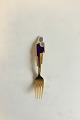 Anton Michelsen 
Christmas Fork 
1962 Gilded 
Sterling Silver 
with Enamel
The Madonna 
and Child is 
...