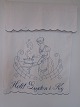 Parade piece
A beautiful 
old parade 
piece with 
handmade blue 
embroidery, 
text "Keep the 
pot ...