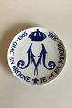 Porsgrund 
CommemoraMtive 
Plate from 1909 
for Princess 
Marie 
1865-1906. 
Measures 23.6 
cm / 9 19/64"