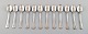 12 Tea spoons, Cohr, Denmark "Herregaard"  silver cutlery.
