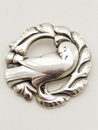 Georg Jensen sterling silver brooch with pigeon 123 D.  sold