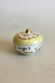 Royal 
Copenhagen 
Porcelain 
Bonbonniere. 
Measures 9.4 cm 
dia x 7.5 cm 
Height / 3 
45/64" dia x 2 
...