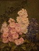E. C. Ulnitz: well listed Danish artist. Flower painting.Oil on canvas.