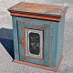 Danish painted 
hanging cabinet 
1829. Inside 
with 5 drawers. 
Painted pine 
wood. On door 
paintings ...