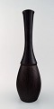 Upsala-Ekeby / Gefle. Ceramic Vase, black glaze. Modern form.
