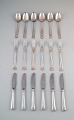 Old Danish dinner silver cutlery for 6 people.
A total of 18 p. 1920 s.