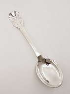 Hammered art nouveau large serving spoon