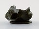 Just Andersen (1884-1943). Figure in disco metal in the form of a fish. 1930/40 
s.