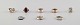 Collection of 
silver rings, 8 
modern silver 
rings.
Most of 
Sterling 
Silver, among 
others ...