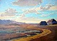 Sinding, Knud 
(1875 - 1946). 
Denmark. 
Landscape on 
the west coast. 
Signed 1936. 
Oil on canvas. 
...