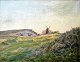 Schiøtt, 
Elisabeth (1856 
- 1938) 
Denmark. 
Dronninge Mølle 
seen from the 
dunes in 
Villingebæk. 
...