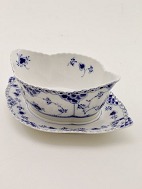 Royal Copenhagen blue fluted full lace  sauce boat 1/1105