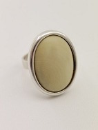 N E From sterling silver and ivory ring