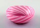 Bianconi Venini/Murano "Stripes" Italian Art Glass bowl with pink stripes, 1960 
s.
