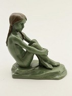 P Ibsen's enke design Adda Bonfils green girl figure sold
