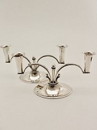 C M Cohr Fredericia a pair of art deco silver candlesticks sold