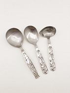 Serving set  silver and steel