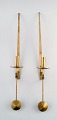 A pair of Skultuna, Sweden, brass candlesticks. Model 1607.