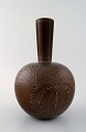 Aluminia, 
Copenhagen, 
faience vase, 
brown glaze. 
Ca. 1940 s.
Measures 24 x 
15 cm.
In perfect ...