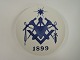 Royal 
Copenhagen. 
Commemorative 
Plate # 34. 
Masonic Platte. 
Diameter 18 cm. 
Produced in 
1899. ...