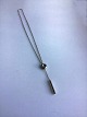 Georg Jensen 
Sterling Silver 
Necklace
length 31.5 
inch / 80 cm, 
eye ø .59 inch/ 
1,5 cm,  rod 
...