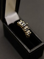 14 karat gold ring  with diamonds and sapphires sold