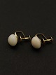 18ct gold ear clip with ivory sold