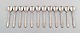 Georg Jensen Beaded 12 tea spoons in full silver.
