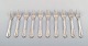 5 cake forks "Annemarie" Danish silver (830).
