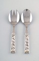 Evald Nielsen No. 30 (leaf pattern), salad set in sterling silver.
