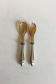 Little Salad 
Set in Silver 
and Horn. 
Measures 14.8 
cm / 5 53/64 
in. Worn
