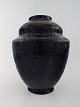 Møller & Bøgely, Art nouveau large ceramic vase of glazed ceramics. Ca. 1920 s.