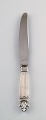 Five Georg 
Jensen Acanthus 
Sterling 
Silver, dinner 
knifes with 
short handle.
Measures 23 
...
