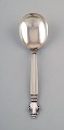 Georg Jensen serving spoon in full sterling silver, silverware, Georg Jensen 
Acanthus. Designed by Johan Rohde.